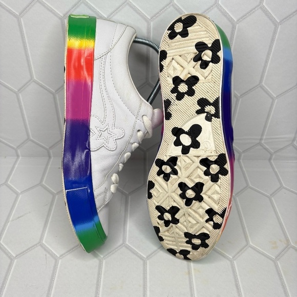 Converse All Star Men's Golf Le Fleur x One Star Ox Rainbow Size 10 - Picture 8 of 11